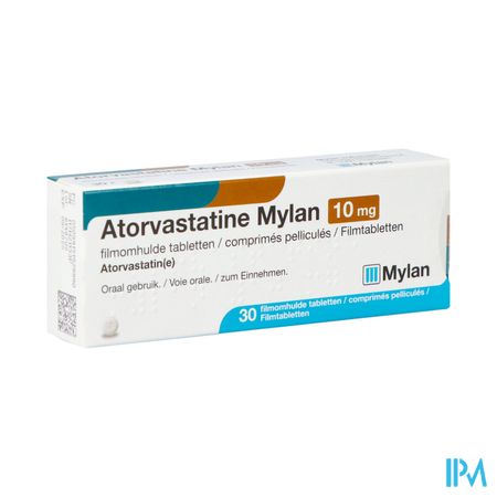 Atorvastatine Viatris 10mg Filmomh Tabl 30 Bls