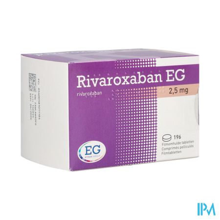 Rivaroxaban EG 2,5Mg Comp Pell 196