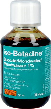 Iso Betadine 1% Nf Mondwater 200ml Ready To Use 7