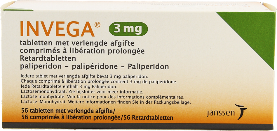Invega Tabl Retard 56 X 3mg 2