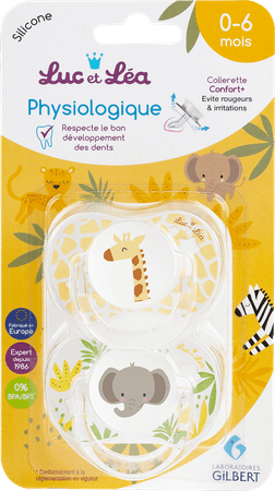 Luc&lea Duo Fopspeen Fysio 0-6m Zomer Ring