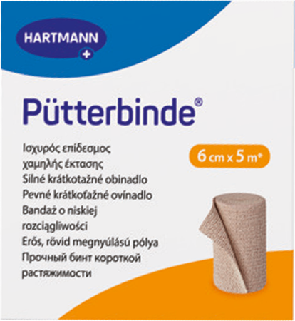 Hartmann Putterbinden 6cmx5m 1 P/s 1