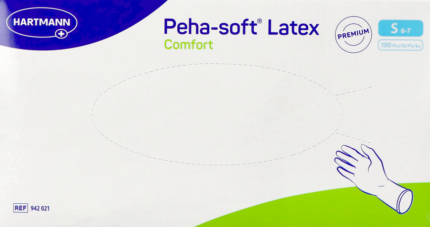 Peha Soft Handschoen Latex Comfort S 100 942021 3