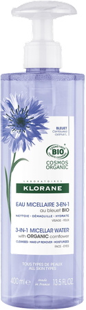 Klorane Visage Bleuet Eau Micellaire Bio 400ml Nf 2