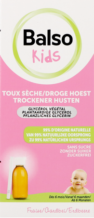 Balso Kids Sirop Toux S/sucre 125ml + Pipette Nf 3
