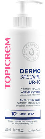 Topicrem Ur10 Creme Smoothing A/ruwheid 500ml 2