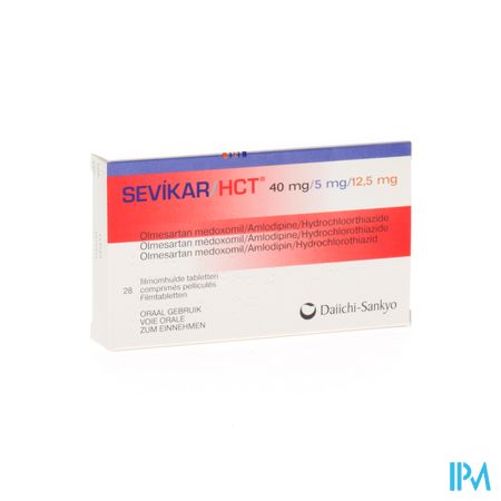 Sevikar Hct 40mg/5mg/12,5mg Filmomh Tabl 28