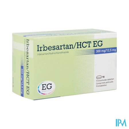 Irbesartan Hct EG 300 Mg/12,5 Mg Comp Pell 98