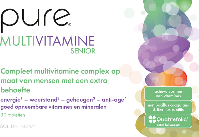 Pure Multivitamine Senior Tabl 30 2