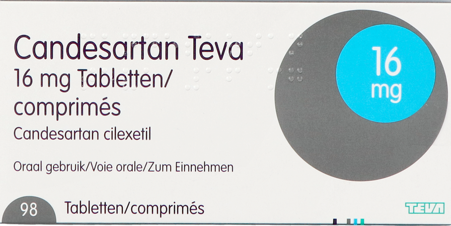 Candesartan Teva Tabl 98 X 16mg 4