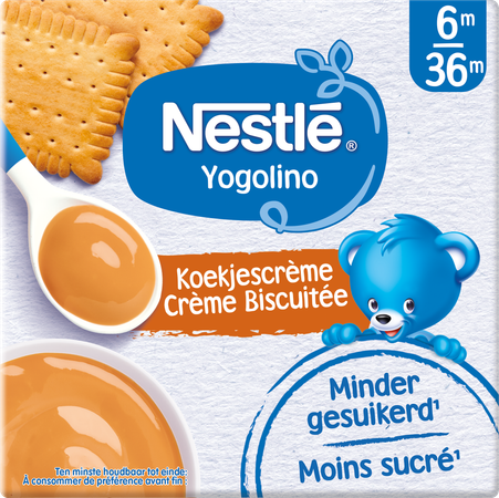 Nestle Baby Dessert Koekjescreme Pot 4x100g 1