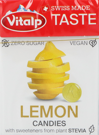 Vitalp Snoepje Citroen Z/suiker Stevia 25g 1