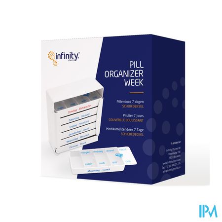 Pill Organizer Semaine Couvercle Glissant