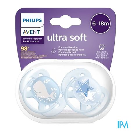 Philips Avent Fopspeen 6m+ Soft Boy 1