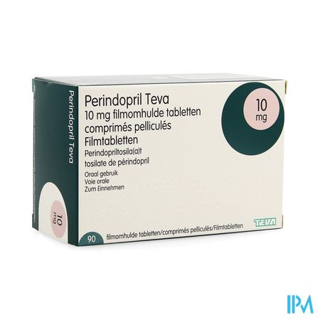 Perindopril Teva 10,0mg Filmomh Tabl 90 X 10,0mg