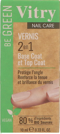 Nagellak Be Green 2&1 Base & Top Coat 10ml 14