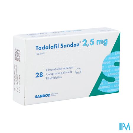 Tadalafil Sandoz 2,5mg Filmomh Tabl 28 X 2,5mg