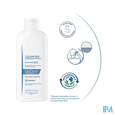 Ducray Squanorm Sh Droge Schilfers 200ml 16