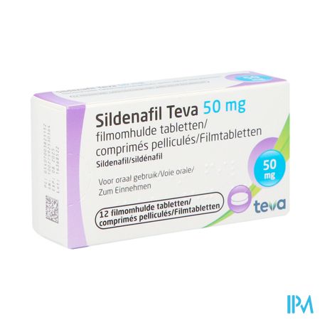 Sildenafil Teva 50mg Filmomh Tabl 12