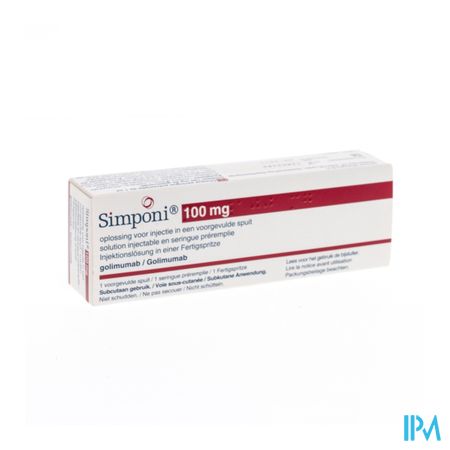 Simponi 100mg Opl Inj Voorgev.spuit 1