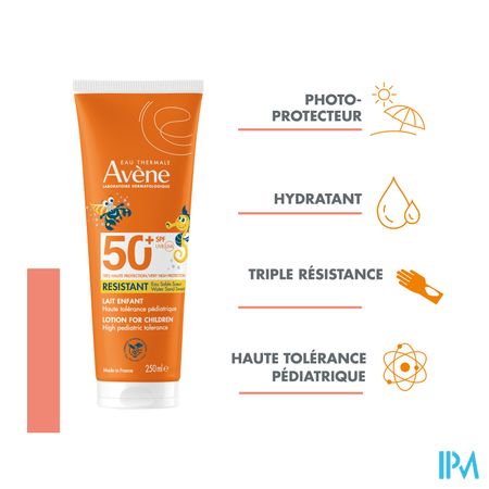 Avene Sol Lait Enfant Spf50+ 250ml Nf 9