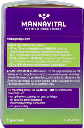 Mannavital Calmiton Forte V-caps 60 7