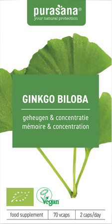 Purasana Vegan Ginkgo Biloba V-caps 70 Be-bio-02 7