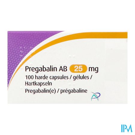 Pregabaline Ab 25mg Harde Caps 100 1