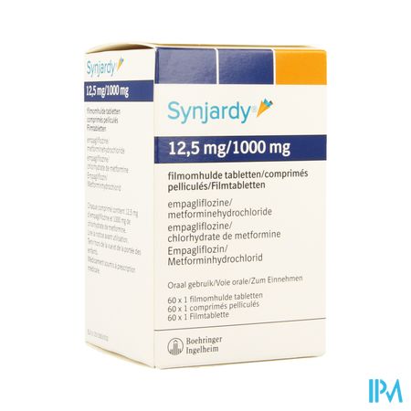 Synjardy 12,5mg/1000mg Filmomh Tabl 60 X 1 Ud