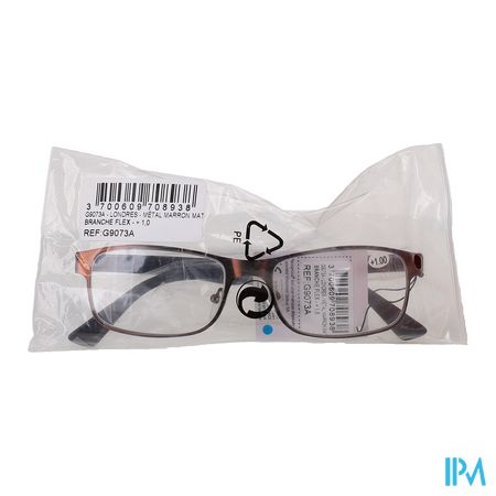 Visioptica Bril Londres Mat Metaalbruin Flex +3,5 1