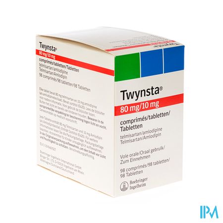 Twynsta 80mg/10mg Comp 98 X 80mg