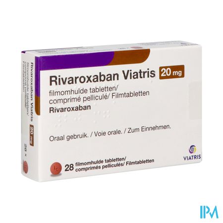 Rivaroxaban Viatris 20mg Comp Pell 28