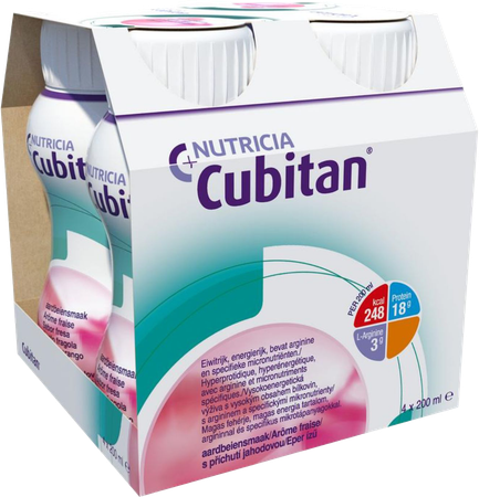 Cubitan Aardbei 4x200ml 3