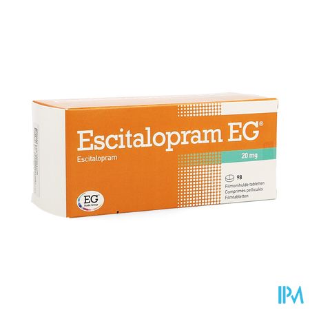 Escitalopram Eg Pi Pharma 20mg Filmomh Tabl 98 Pip