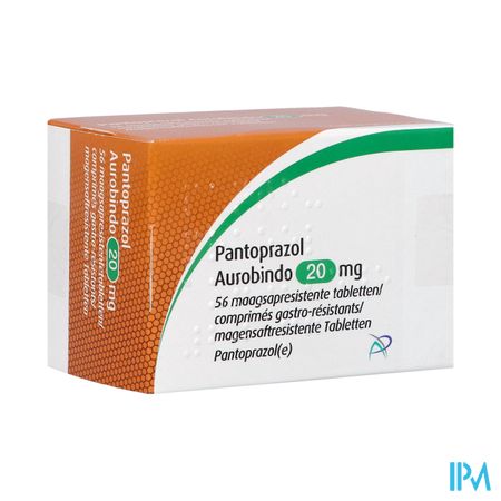 Pantoprazol Aurobindo 20mg Maagsapresist. Comp 56