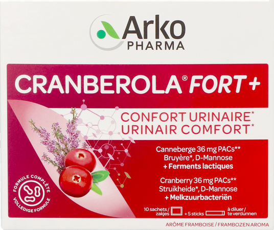 Cranberola Fort Plus Sach 10 + Stick 5 Promo -€5 7