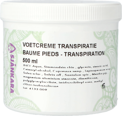 Sjankara Voetcreme Transpiratie 500ml 1