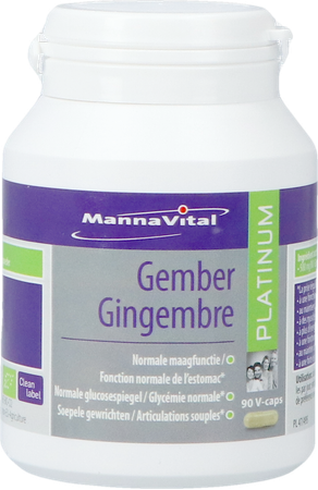 Mannavital Gember Platinum V-caps 90 7