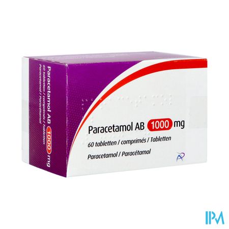 Paracetamol Ab 1000mg Comp 60