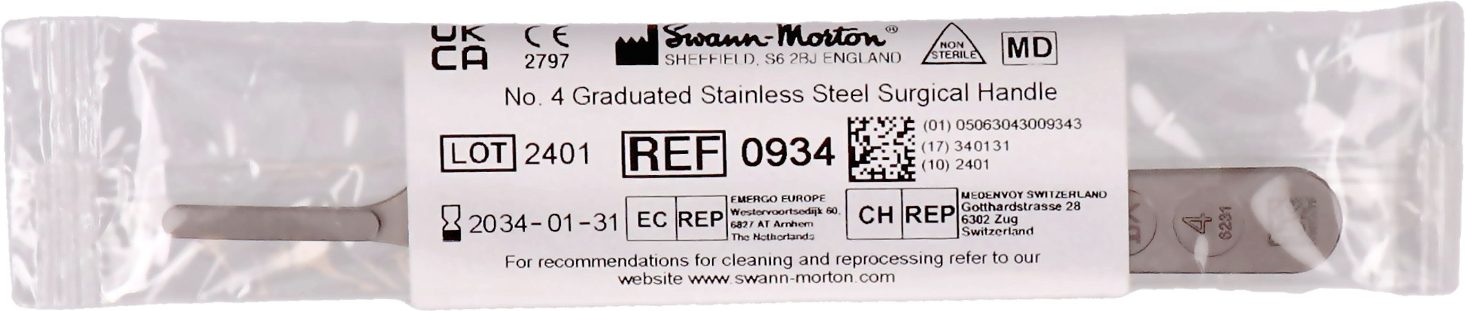 Swann-morton Heft Scalpelmesje N4 Consulta 2