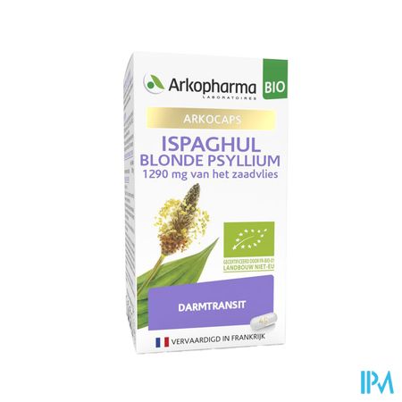 Arkogelules Ispaghul Psyllium Blond Bio Caps 45 15
