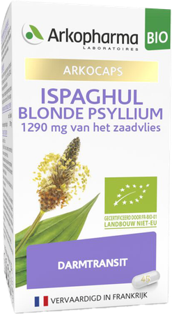 Arkogelules Ispaghul Psyllium Blond Bio Caps 45 15