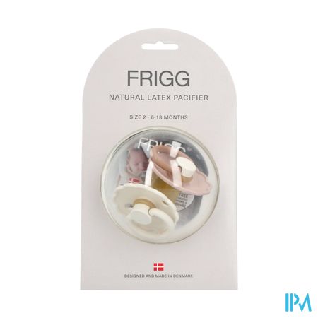 Frigg Daisy Fopspenen Latex T2 Biscuit/cream 2