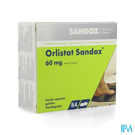 Orlistat Sandoz Caps Dure 84 X 60mg