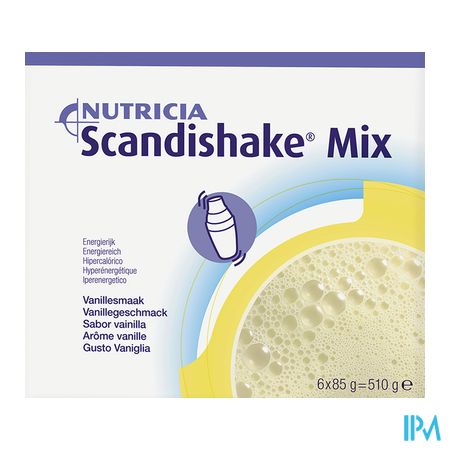 Scandishake Mix Vanille Zakje 6x85g 3