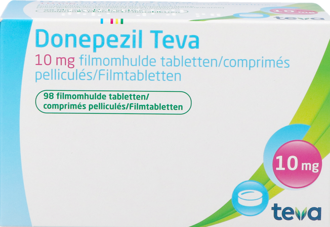 Donepezil Teva 10,0mg Comp Enrobe 98x 10,0mg 2
