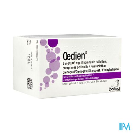 Oedien 2mg/0,03mg Filmomh Tabl 6 X 28