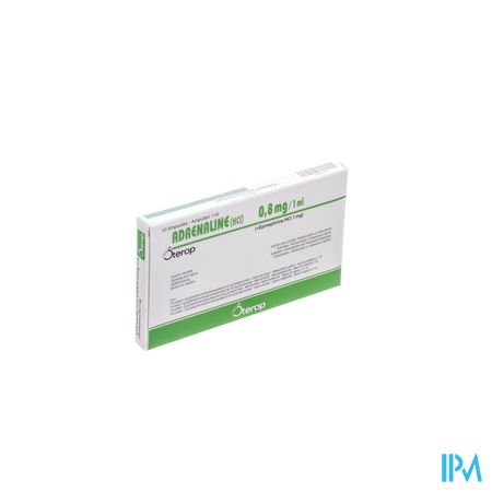 Adrenaline Hcl Sterop 0,8mg/ml Amp 10