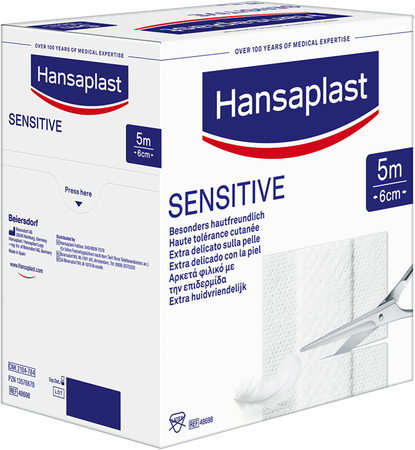 Hansaplast Med Soft Gev.huid Family Pack 5mx6cm 4
