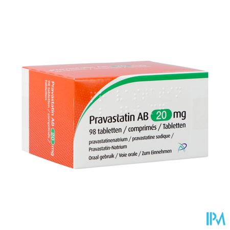 Pravastatin Ab 20mg Tabl 98